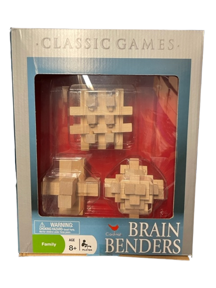 Wood Brain Puzzle - Three Brain teasers