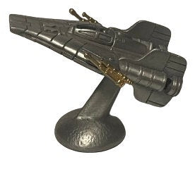 Handcrafted Pewter A-Wing Fighter Miniature - 1.7