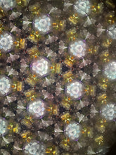 Velvet Harmony: 8-Inch Kaleidoscope with Colorful Stone Chamber