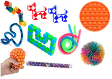 Set of 12 Fidget Stress Special Education School Supplies Including Tangle Jr. Metallic and More Great Fidgets