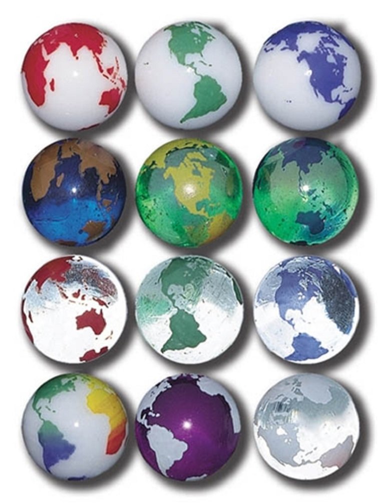 Planet on Earth Marble Set Of 5