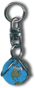 Blue Earth Marble Zipper Pull