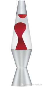 16" Lava Lamp Red Clear