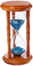 5 Minute Sand Timer 5  Blue Sand in Natural Stand