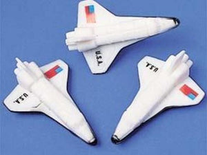 Space Shuttle Eraser - Set of 3