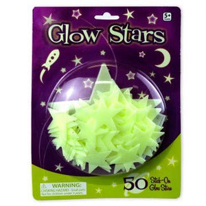 Glow Mini Stars - 50 Glow in Dark Stars