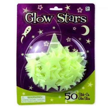 Glow Mini Stars - 50 Glow in Dark Stars
