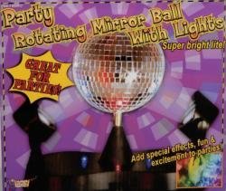 Rotating Mirror Ball with Light