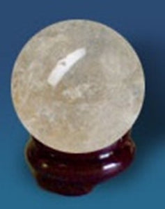 Universal Energy Quartz Crystal Sphere Orb Ball with Stand