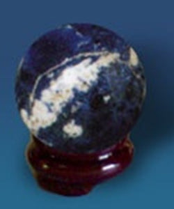 Universal Energy Sphere Orb Balls with Stand Sodalite