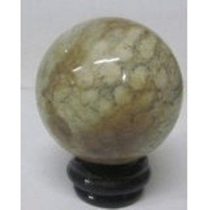 Universal Energy Sphere Orb Balls with Stand Coral