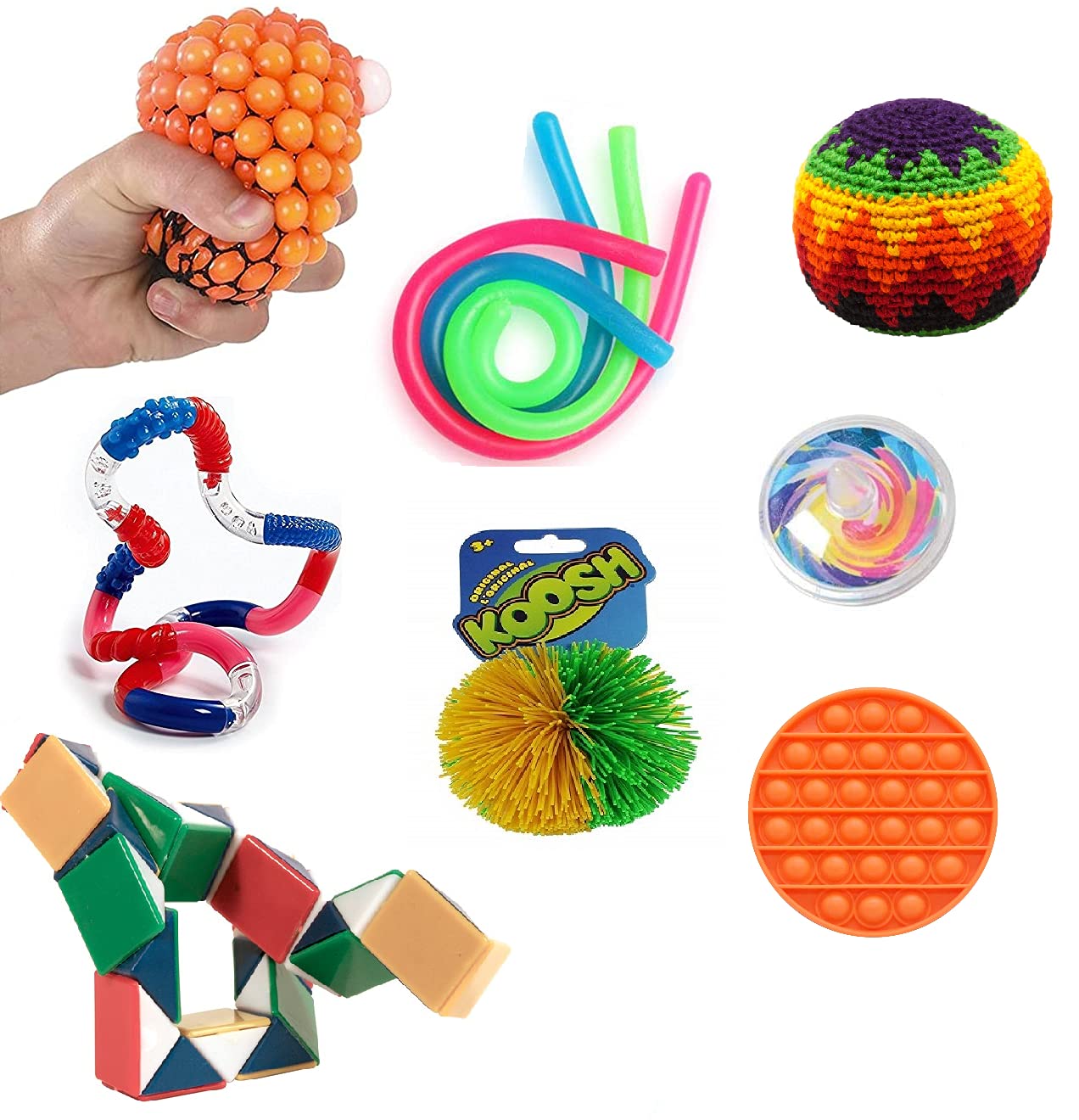 Fidget Toys Siliconen sensorische sticks, 8 stuks, sensorisch speelgoed Fidget Toys Siliconen sensorische sticks, 8 stuks, sensorisch speelgoed